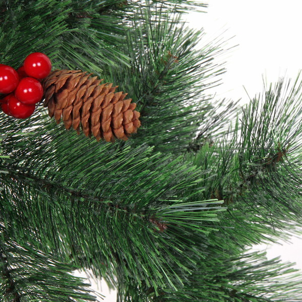 Ёлка «Сказочная принцесса» 60 см, леска, шишки, ягоды (25 веток)