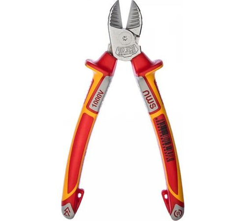 NWS Бокорезы силовые диэлектр. 1000В VDE 180 мм, покрытие Crom, рукоятки SoftGripp 3K