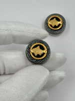 Накладка на пуговицу с рыбой