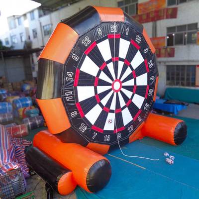 Надувной герметичный дартс «Футбол-Двойной» диаметр 4,5 м, размер 4,5х3х4,5 м