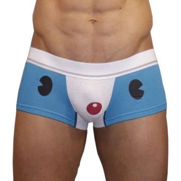 Мужские трусы хипсы с мультяшкой голубые Superbody Cartoon Bear Blue Boxer