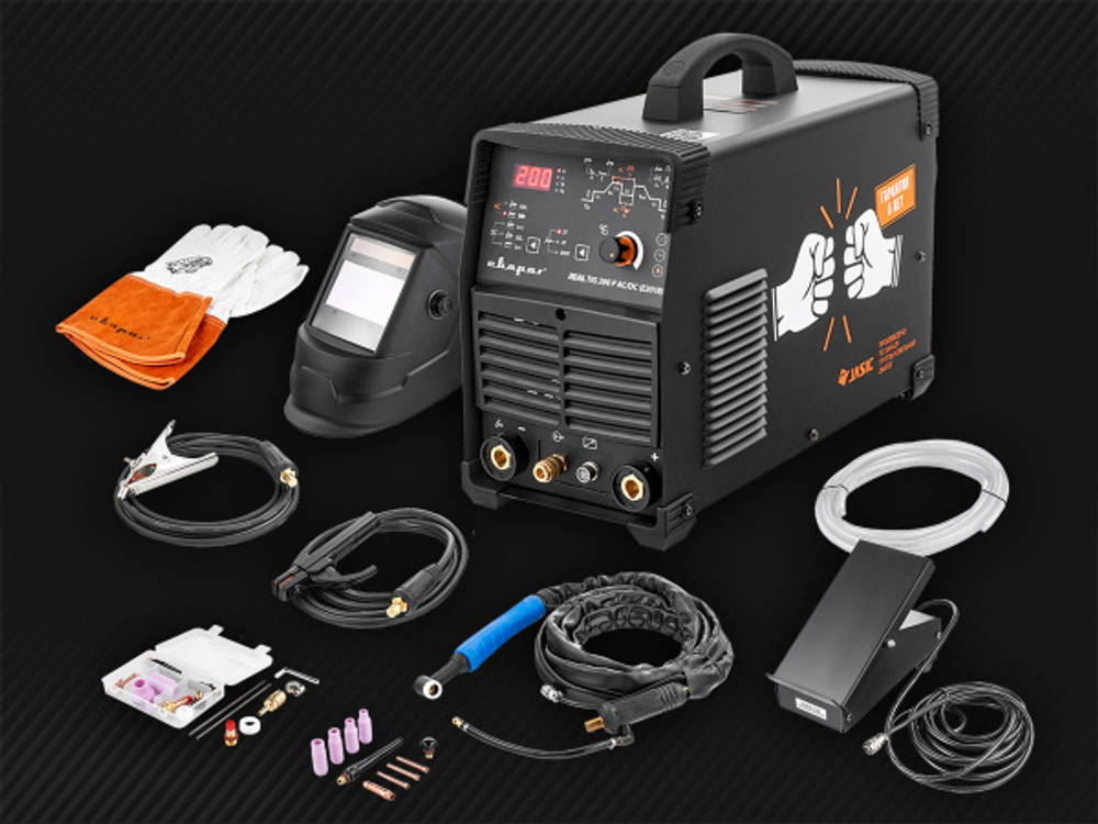 Сварочный инвертор Сварог REAL TIG 200 P AC/DC BLACK (E201B)