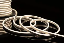 Неон гибкий односторонний 8*16 мм., 220В, теплые белые LED лампы 120 шт на 1 м, бухта 50 м, Teamprof (TPF-FX816-120-220V-W/WW)