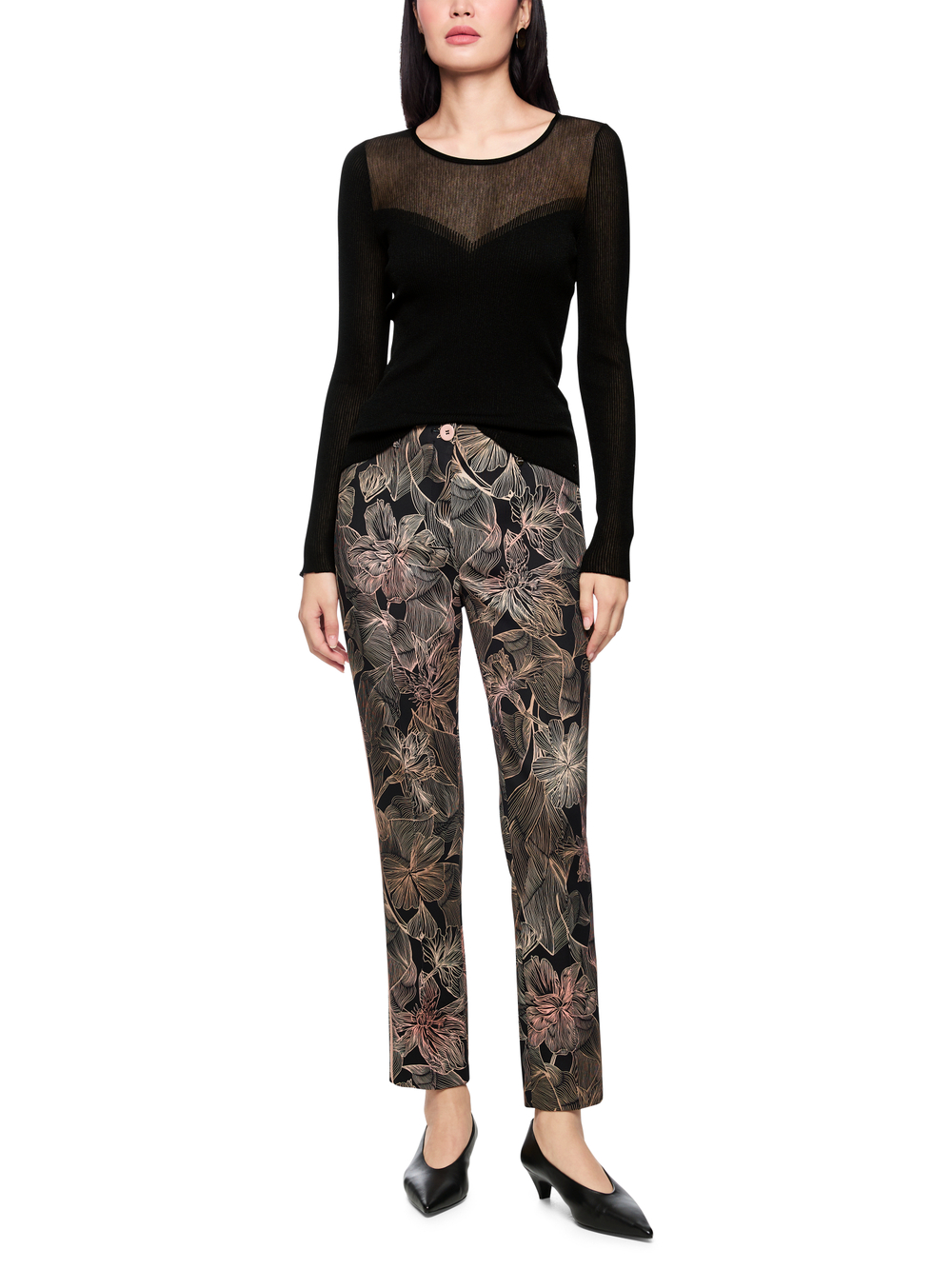 Джемпер из вискозы и хлопка