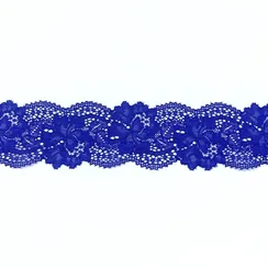 Кружево эластичное ультрамарин яркий 5 см