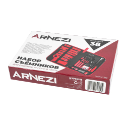 Набор съёмников обшивки салона в чехле, 38пр. ARNEZI R7700313