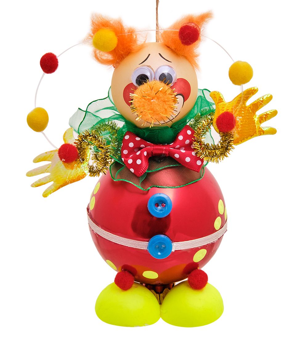 Элита НФ-215/2 Фигурка «Клоун с шариками» ёлочное украшение