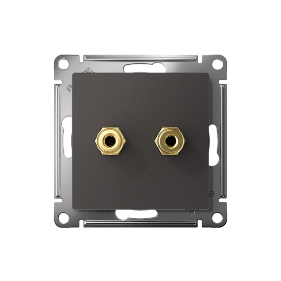 Аудиорозетка двойная AtlasDesign базальт SE ATN001487