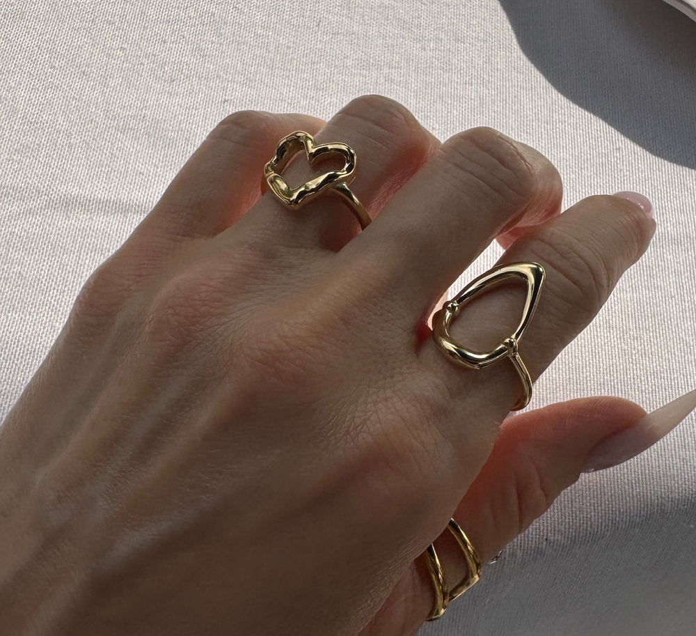 Кольцо HEART gold