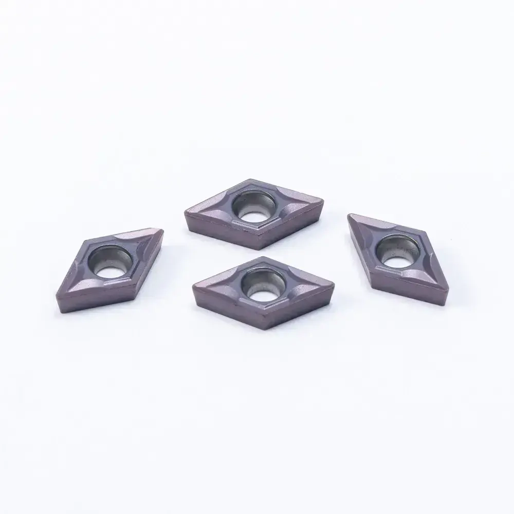 Пластина твердосплавная DCMT070204 VP15TF / 10 штук / сменная Ромбическая 55 гр. по металлу