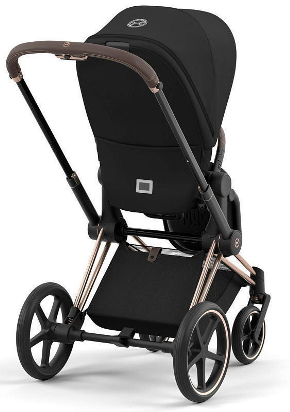 Коляска Cybex Priam IV Rosegold complete Cloud G Almond Beige Plus Base G 3 в 1 Sepia Black