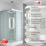 Душевая кабина AvaCan CK Серия CK2080LED 80х80 с гидромассажем, с подсветкой