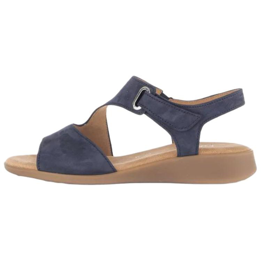 Gabor Suede One Strap Sandals 3cm Women"s Blue