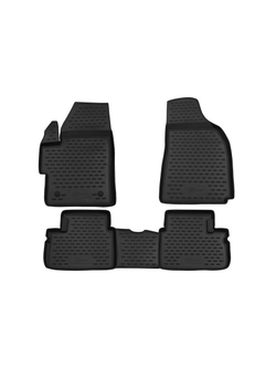 Коврики в салон для DAEWOO Matiz (II, IIr, III), 2005-2016, 4 шт. (Повышенная устойчивость, повышенная износосто FORMAT.11.04.210K