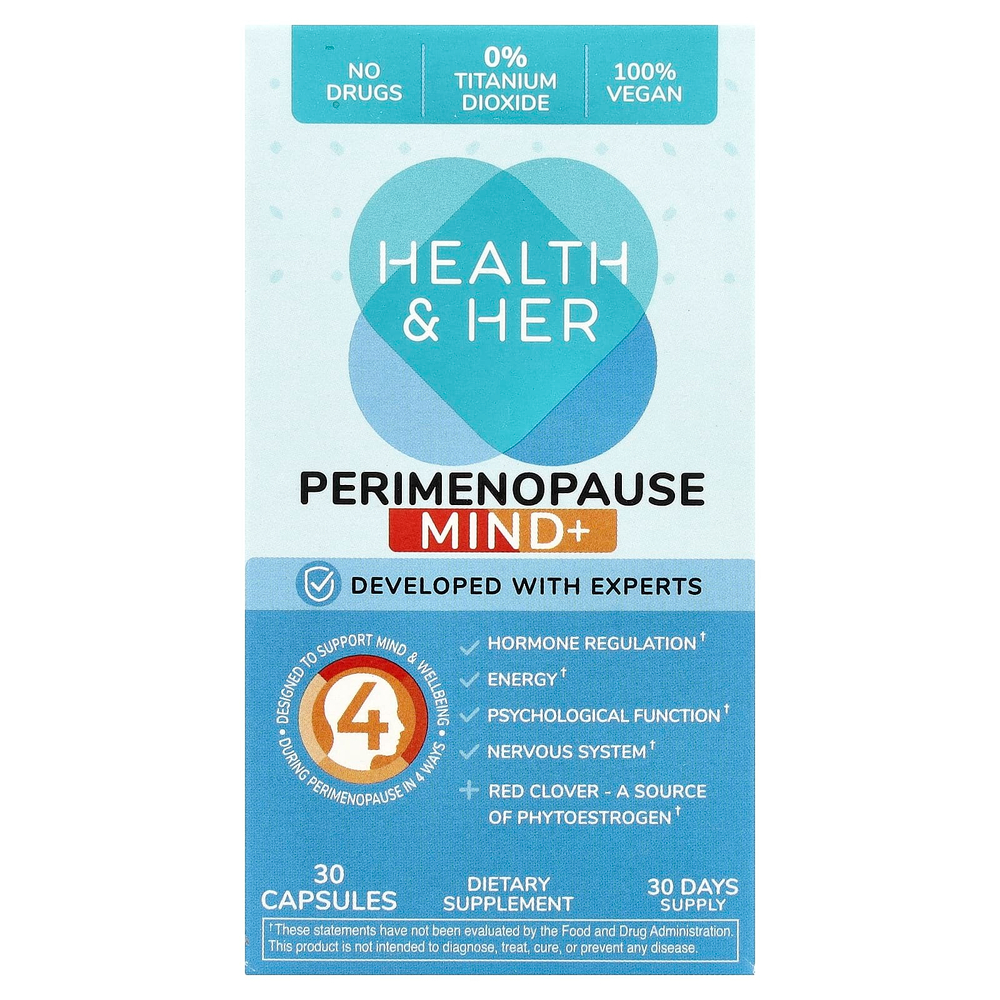 Health and Her, Perimenopause Mind +, 30 капсул