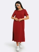 Платье хлопок однотон большие размеры