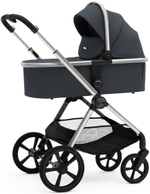 Коляска Agex Life 3 в 1 хромированная рама с автокреслом i-Safe Black ALM606 Midnight Grey (Темно-серый)