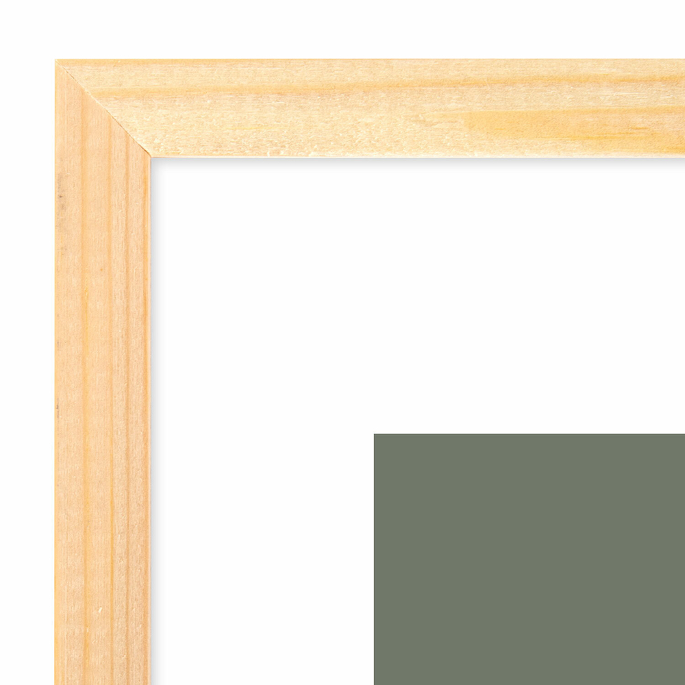 Рамка 21х30 см небьющаяся аналог IKEA багет 12 мм дерево BRAUBERG "Woodray" цвет натуральный (5 штук в упаковке)