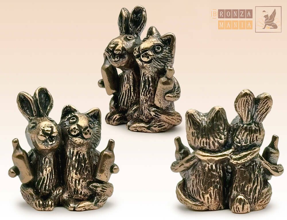фигурка Кролик и кот собутыльники