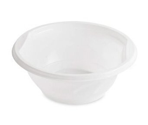 Миска пластиковая одноразовая Диапазон, 600 мл,  PP, белая, в упаковке 50 штук, в коробке 1000 штук