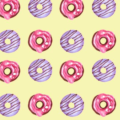 Пончики с глазурью