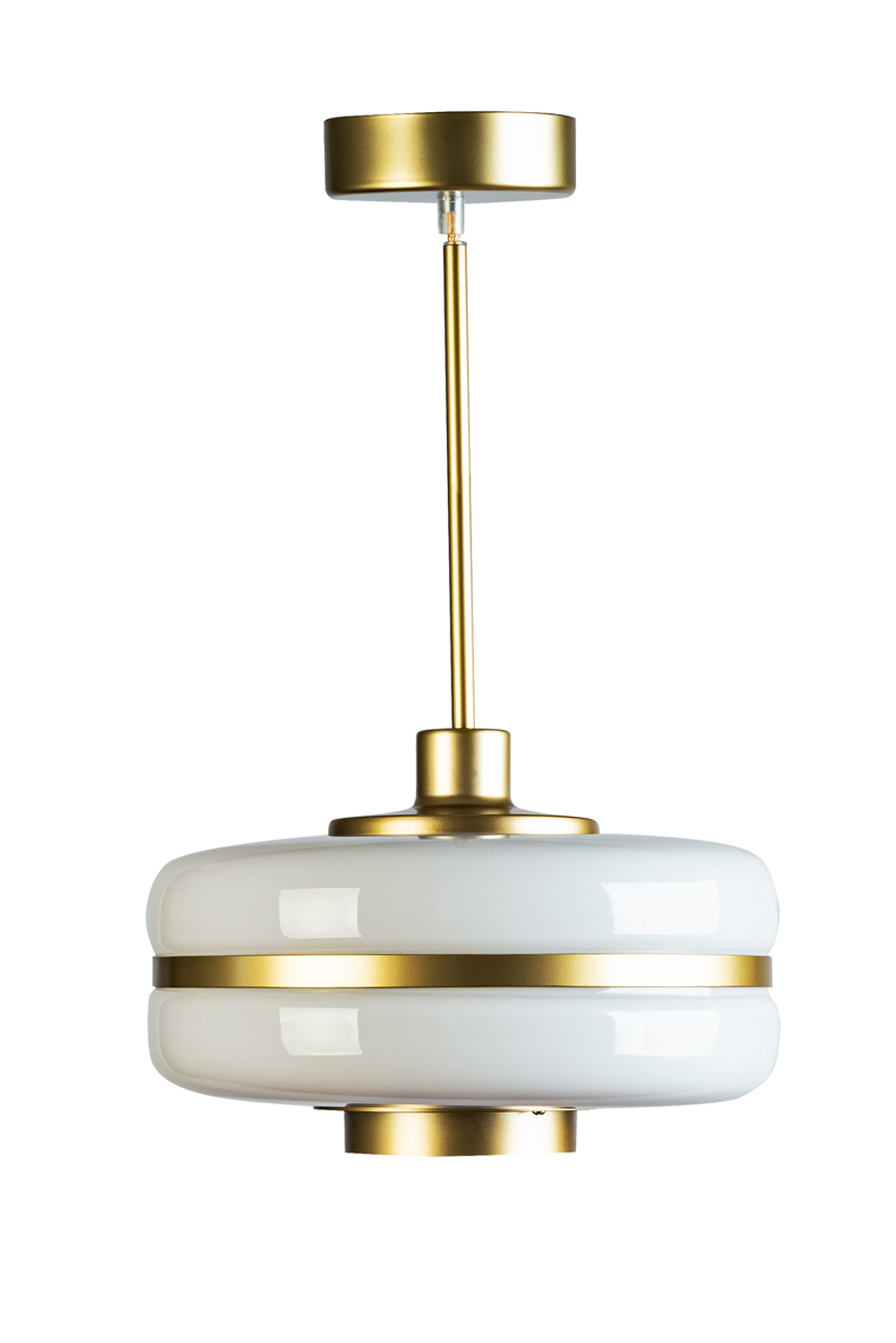 Светильник Garda Decor подвесной из белого стекла 60GD-9258P/S