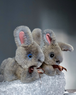 Кролик Тоша маленький (дымчатый)