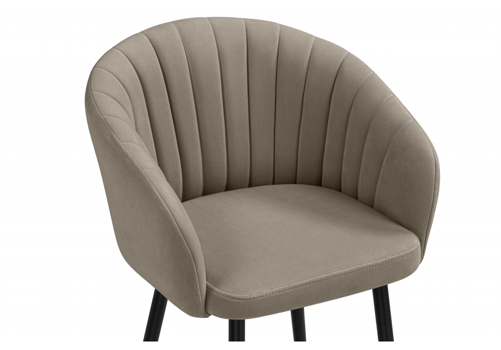 Стул на металлокаркасе Woodville Моншау marseille 13, черный, ножки черные