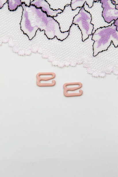 Кольцо, регулятор, крючок для бюстгальтера светло-розовый 1 см