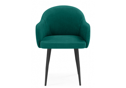 Стул на металлокаркасе Woodville Морено velutto 33, черный