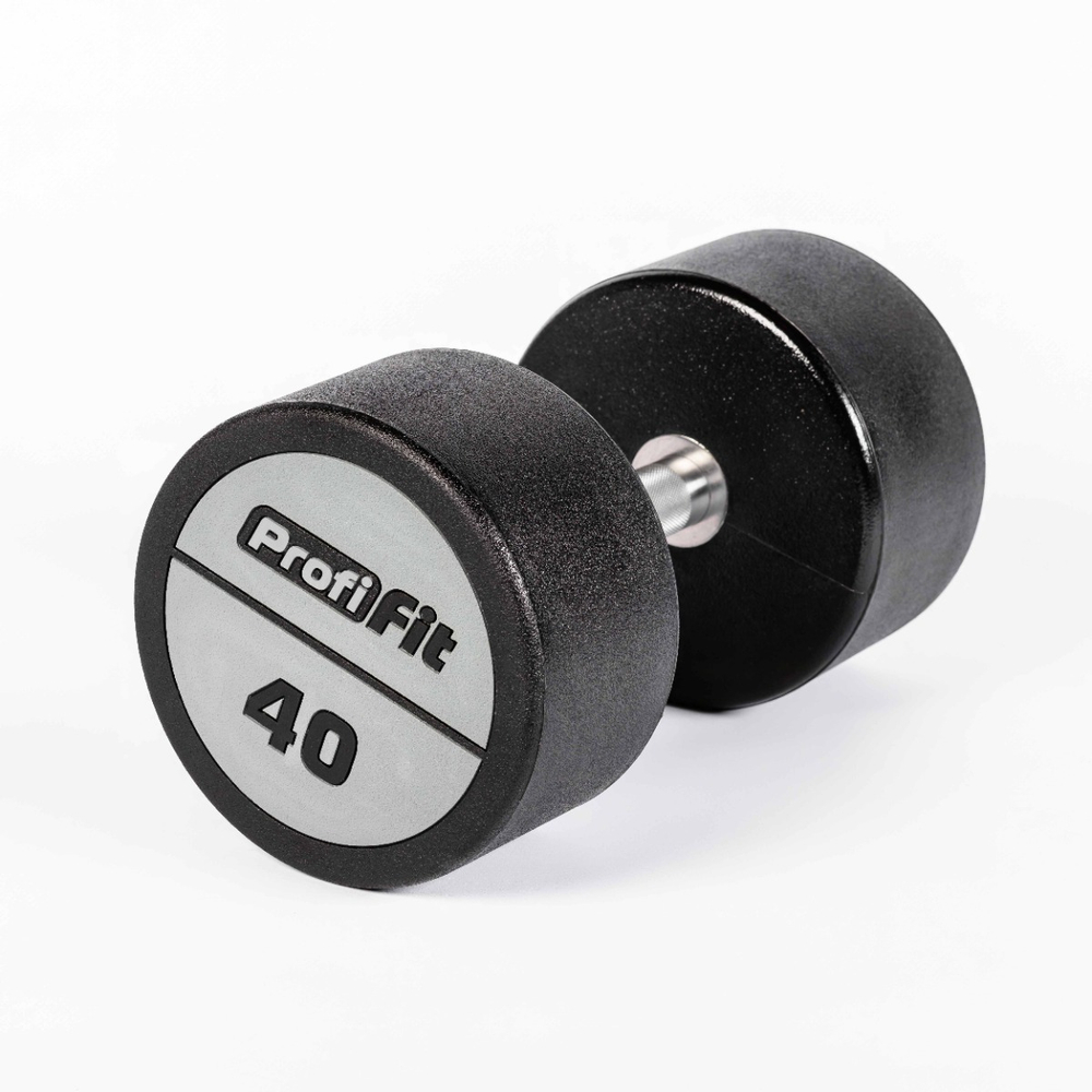 Гантельный ряд полиуретановый (шаг 2,5 кг, 5 пар) PROFI-FIT 40-50 кг