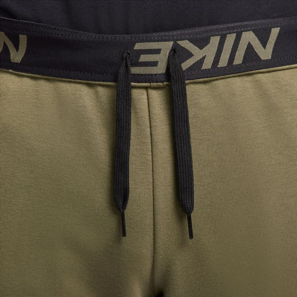 Мужские теннисные штаны Nike Dri-Fit Pant Taper - medium olive/black