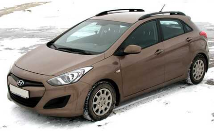 Рейлинги для а/м Hyundai i30 (2011-2017) черный