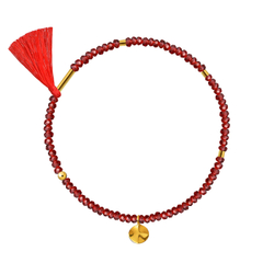 браслет из стекла «красный дракон»