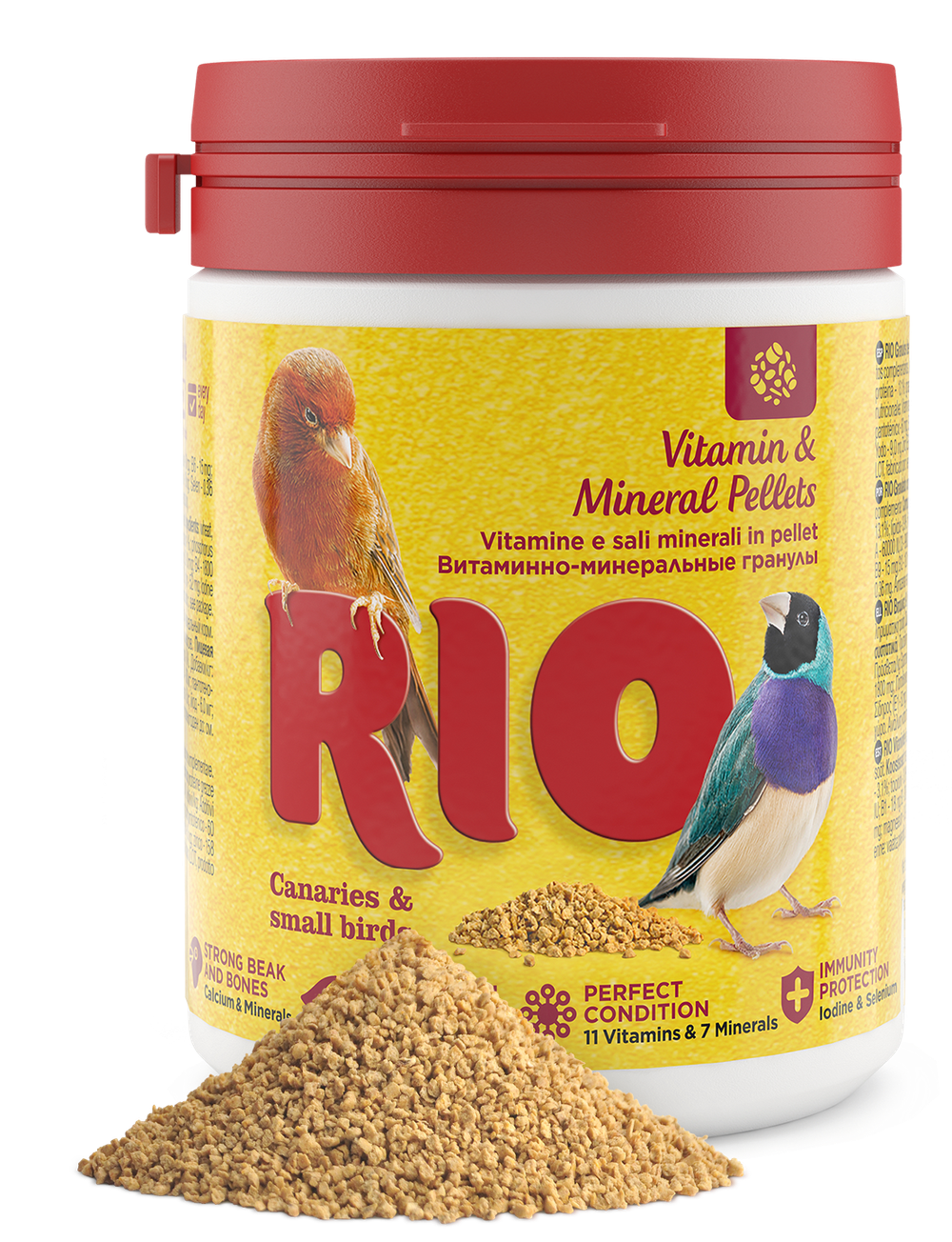 RIO (Рио) Витаминно-минеральные гранулы дляканареек, экзотов и других мелких птиц