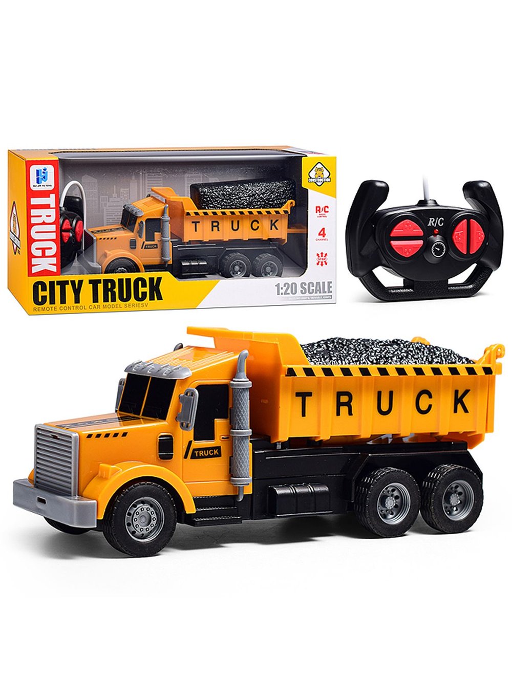 Игровая машина для мальчиков Самосвал на р/у, 27 MHz (998-80Y)