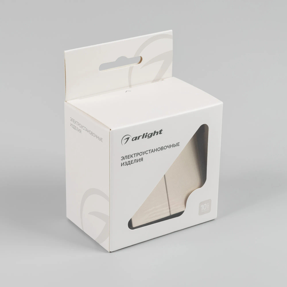 Механизм выключателя двухклавишный проходной SWT-MKP2-PL-GD-V (250V, 10A) (Arlight, -) 049895