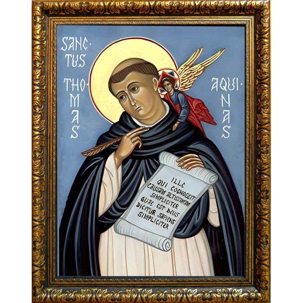 Фома Аквинский. Икона на холсте.