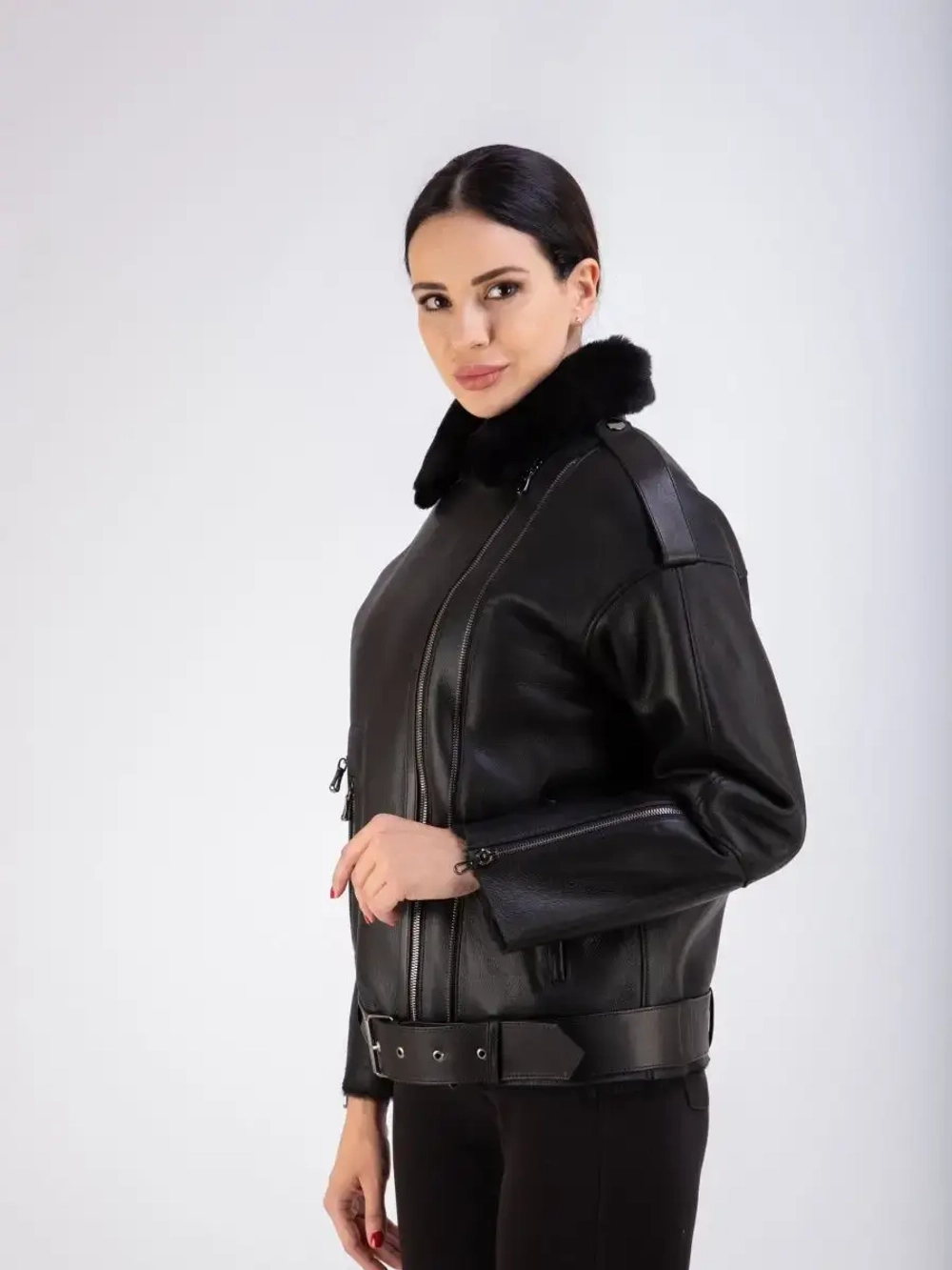 Дубленка женская натуральная зимняя