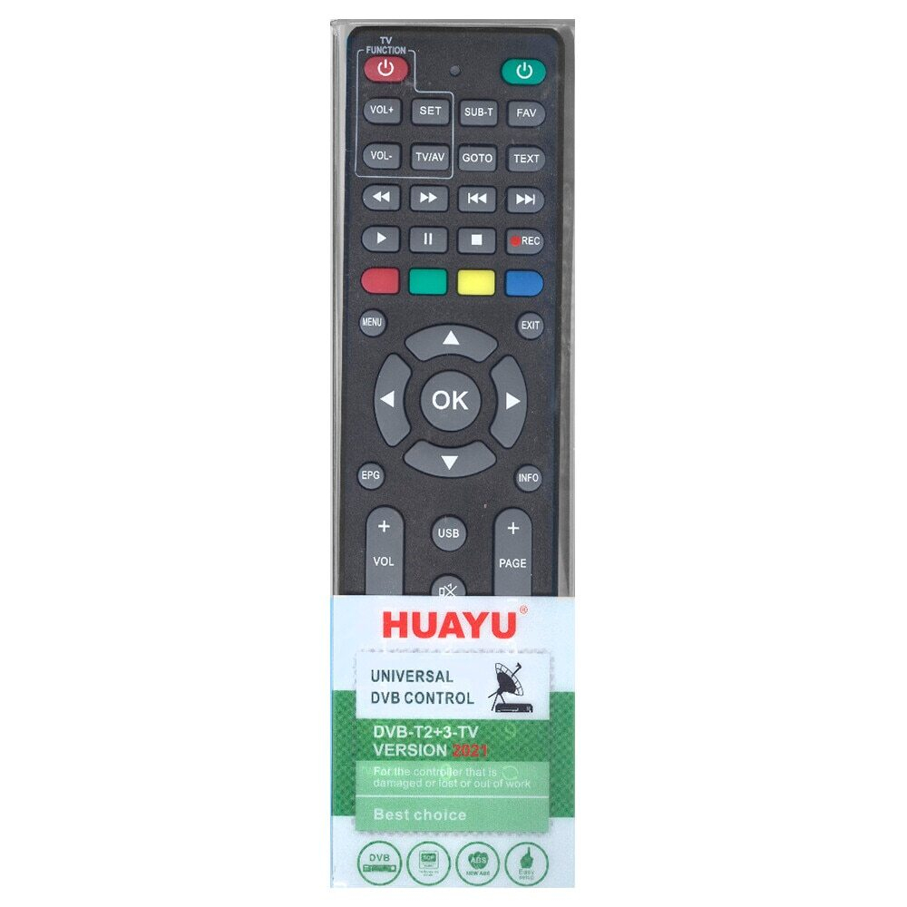 Пульт универсальный DVB-T2 +3 (Версия 2021)