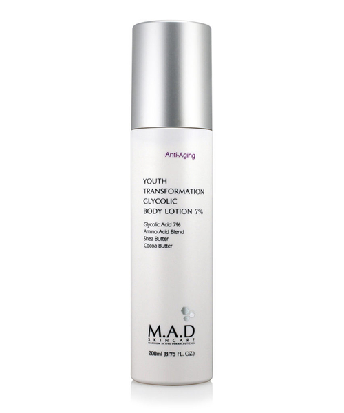 M.A.D Youth Transformation Glycolic Body Lotion 7% | Омолаживающий лосьон для тела, 200 мл