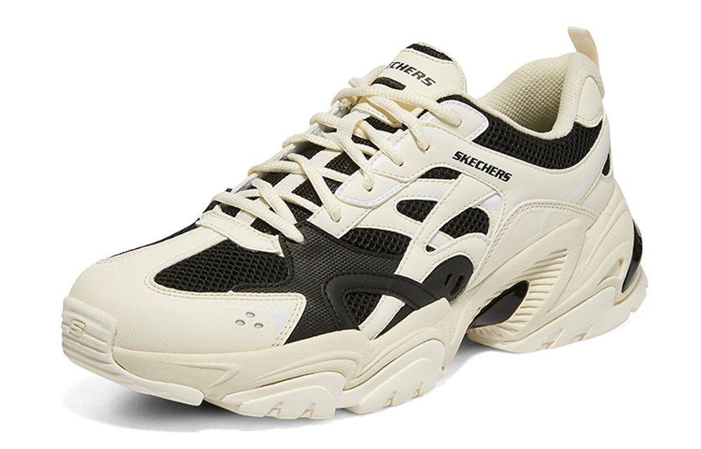 STAMINA x Skechers Skechers Stamina V2 mecha shoes second-generation all-match wind non-slip wear-resistant low-top running shoes men's beige black