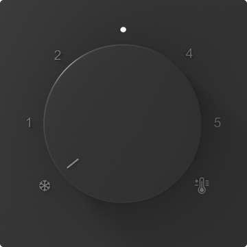 Накладка для регулятора тёплого пола DB23100,  матовый карбон,  серия A07