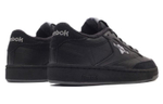 Reebok Club C85 Anti-slip Shock Absorbing Wear Low Panel Shoes Men and Women Same Black