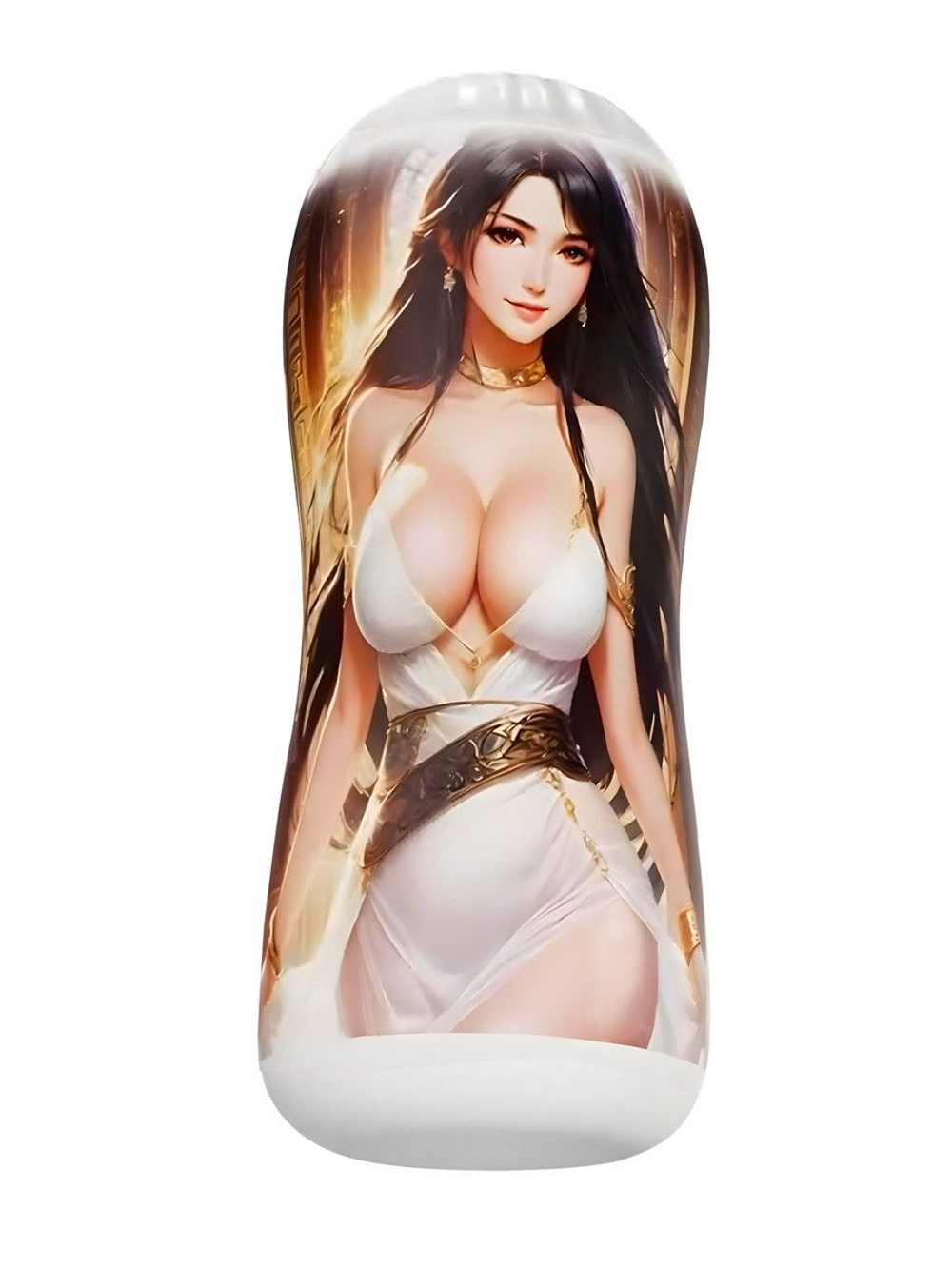 Телесный мастурбатор-вагина в пластиковой колбе (Цвет: телесный)