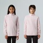 Детская флисовая кофта The North Face Teen Glacier 1/4 Zip розовая