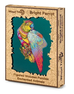 Деревянный пазл Wood Trick Яркий Попугай (35x20 см)