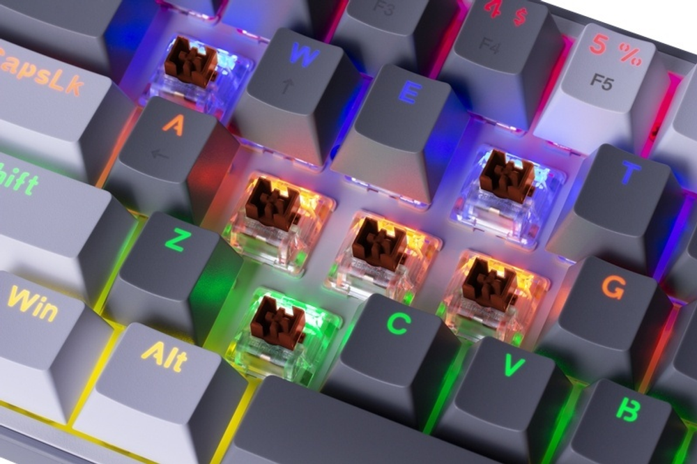 Клавиатура Redragon Fizz K617-R белый