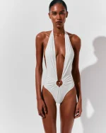 Купальник слитный VEA, Белый