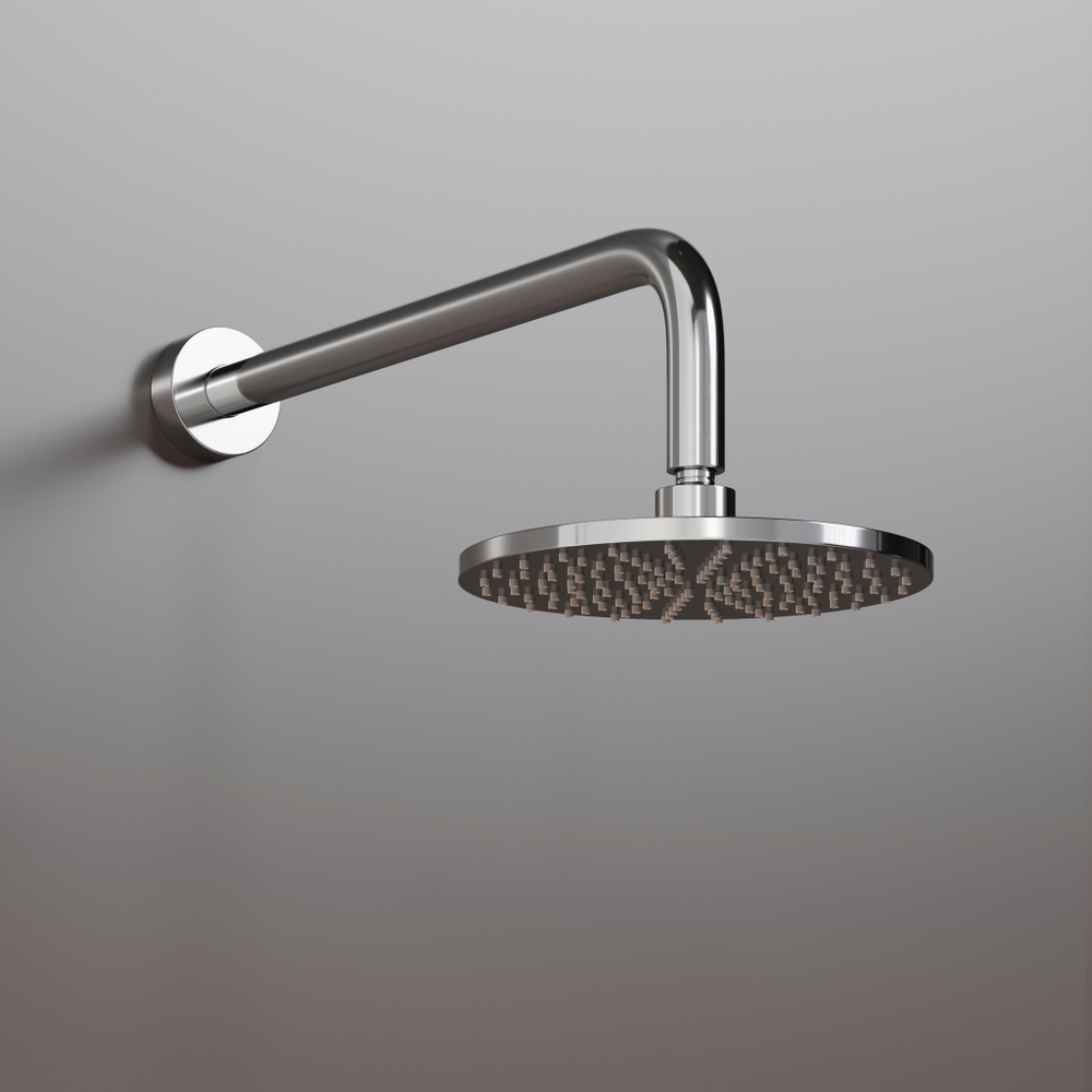 Верхний душ NEBULA, круглый, диаметр 200 мм, с настенным кронштейном диаметром 25 мм, хром ST-NEB-115138-CR